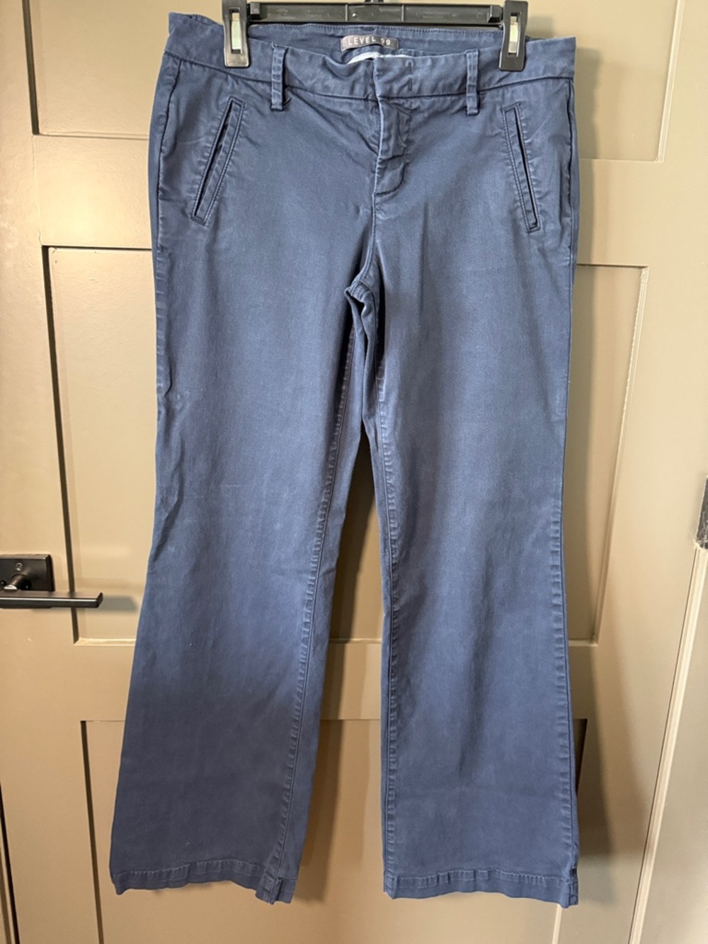 Level 99 Navy Wide Boot Flare Chinos - Stitch Fix